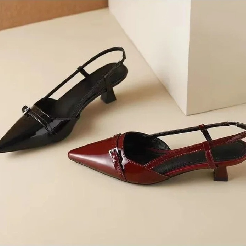 Sandals - Vrouwen Sandalen Mode Puntige Lage Hakken