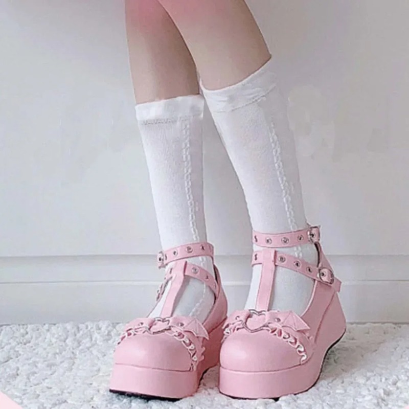 Nieuwe Zoete Hart Gesp Wiggen  - Women'S Shoes recensie en prijs